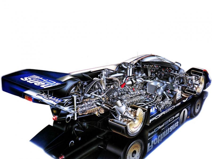Схема Porsche 956 C Coupe 1982 года  (фото 80 из 81)